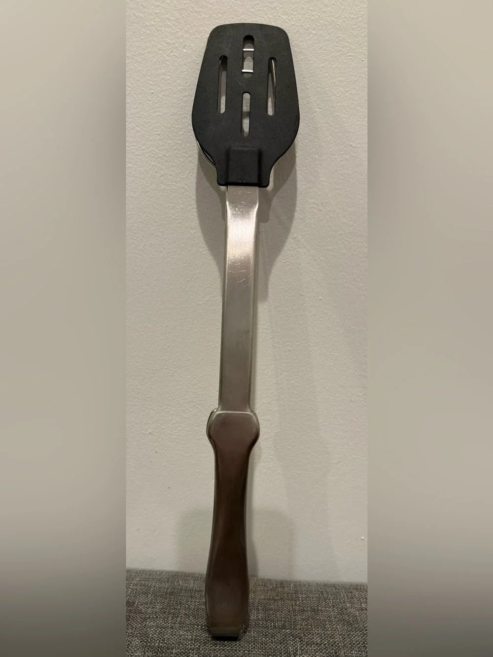 Kuhn Rikon Switzerland Stainless Steel Easy Lock Spatula Tongs
